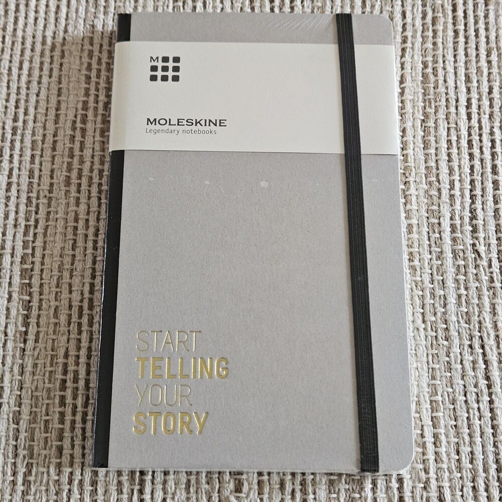 Moleskine Large Hardcover Ruled Notebook Start Telling Your Story New Sealed